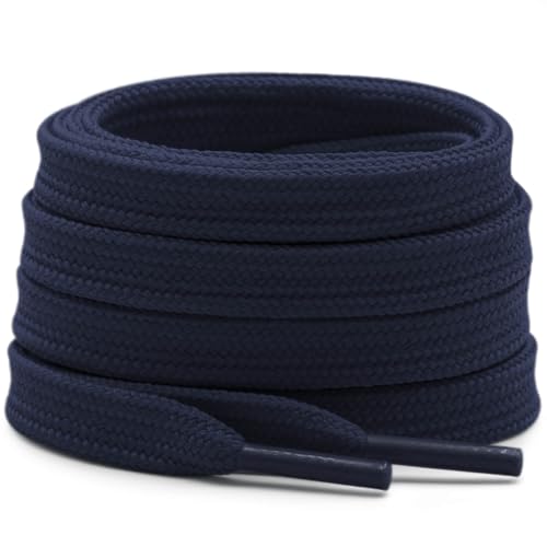 Image of DELELE Solid Flat Shoelaces Hollow Thick Athletic Shoe Laces Strings 2 Pair