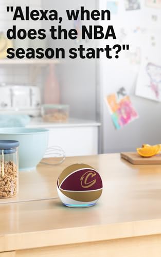 Image of Amazon Echo Dot (newest model) | Officially Licensed NBA Limited-Edition | Cleveland Cavaliers