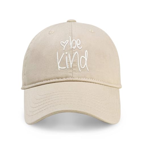Image of ChoKoLids Be Kind Fashion Dad Hat Cotton Baseball Cap Polo Style Low Profile