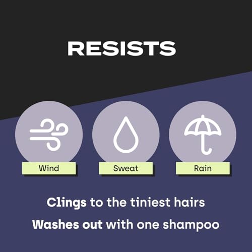 Image of Hair Building Fibers, Black, 27.5g, Instant Hair Thickening Solution, Fill In Fine or Thinning Hair Instantly Thicker, Fuller Looking Hair (Black, Large1)