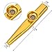 2 pcs Metal Kazoo instrumentos musicales, Metal Turutas Carnaval con 2 Membrana...