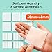 TKTK Large Pimple Patches, 60 mm XL Acne Patches, Big Hydrocolloid Bandages for Body, Face, Forhead, Chin, Neck Zit Breakouts, Hydrocolloid Patch (Square, Strip, Dot 5 Sizes 265 Count)