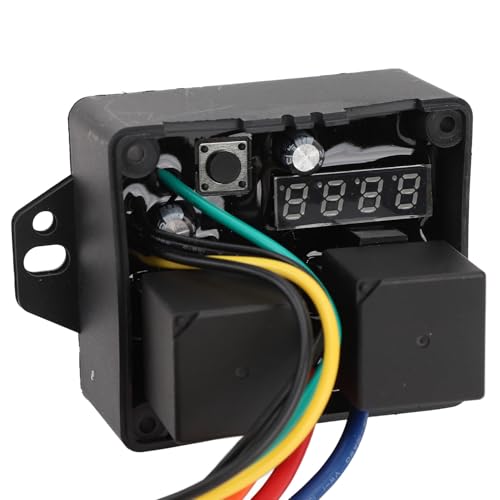 Interruttore Digitale Ventola del Radiatore, Temperatura Regolabile 12 Volt e 24 V Controller per Ventole Radiatore Digitali a Display, Kit Relè Ventola Elettrica Doppia per 0444