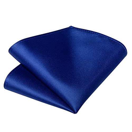 Image of DiBanGu Solid Color Bow Ties for Men Formal Satin Self Tied Bowtie with Lapel Pin Pocket Square Cufflinks for Wedding Party