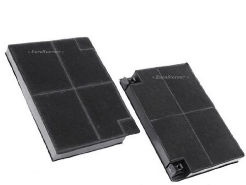 FABER Cooker Hood Filters with Activated Carbon, 1 Pair for INCA SMART WEST COLLAGE DIVA FRANKE ARISTON, 14 x 19.5 cm