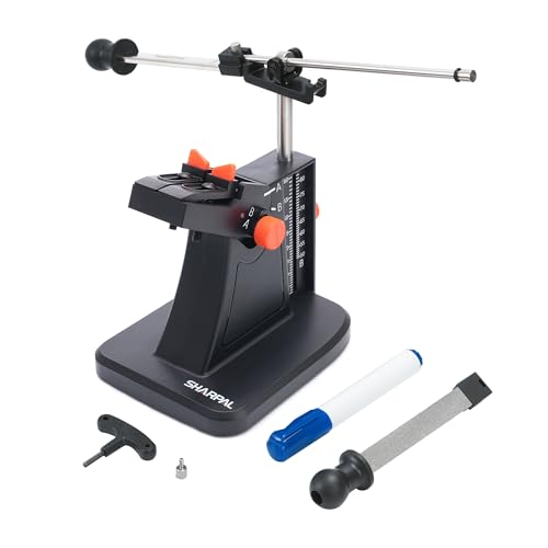 SHARPAL 201H Scissor Sharpener &ndash; Adjustable 22&deg;-84&deg; Angle, 325/600 Grit Diamond Plates for...