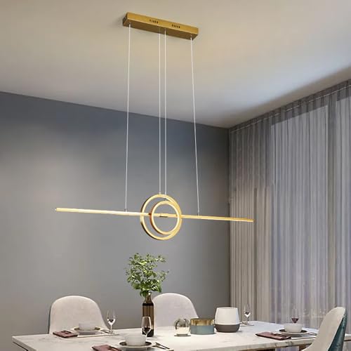 Suspension LED en verre à intensité variable pour éclairer un plan de travail
