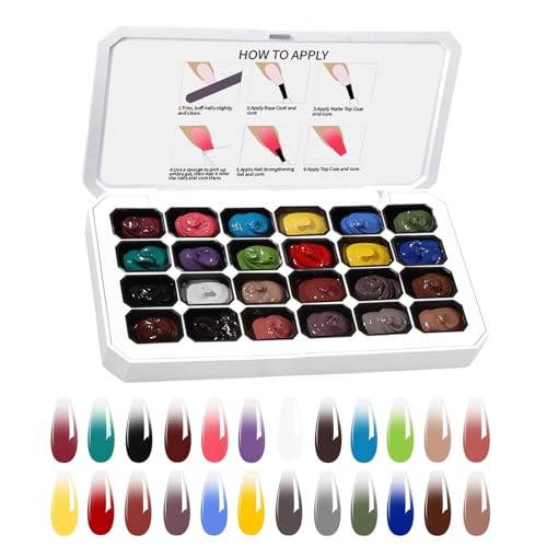 Kit para uñas de 24 colores para principiantes y manicura en casa