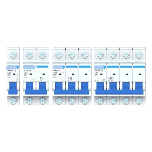 Disjoncteur 4P 3A NXB-63a interrupteur tétrapolaire pour tableau électrique