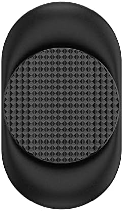 PopSockets: PopGrip Pocketable - Pocket Friendly Phone Stand and Grip with a Swappable Top - Knurled Black