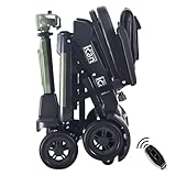 iCAN EasyFold X-12 2026 Automatic Folding Mobility Scooter – Lightweight 22Kg and Battery, Automatic Fold, Long Range, LED Display – Portable Mobility Scooter, Class 2, UK Regulated (Green)