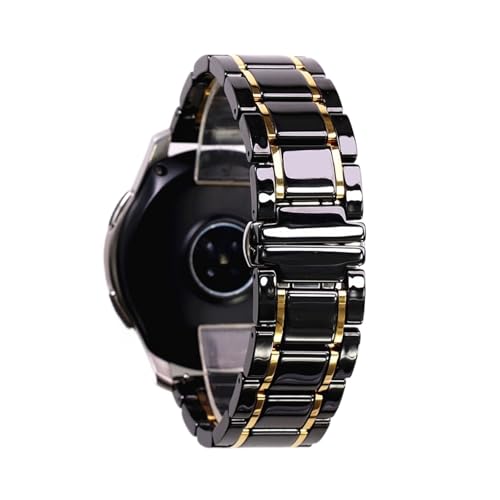 Strap céramique de luxe blanc 20mm 22mm avec boucle déployante en acier