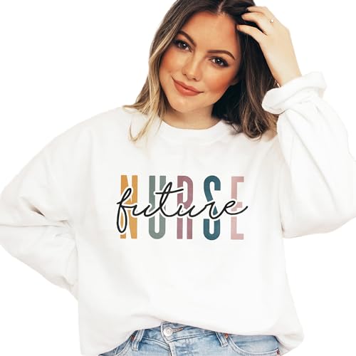 Future Nurse Multicolor Sweatshirt - Gift For New Nurse To Be - Student Nurse Graduation Gifts - Unisex Long Sleeve Crewneck Sweater3