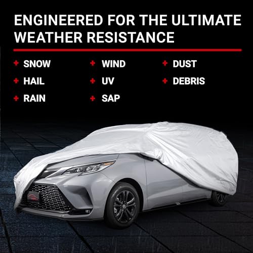 Image of Platinum Shield Outdoor Van Cover Waterproof All Weather Size MZ07 Cover for Commercial Vans & Cargo Vehicles, Scratch Resistant Outdoor Protection, Full Exterior Covers for All Seasons