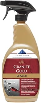 Granite Gold Water-Based Sealer Spray, Protection for Granite, Marble, Travertine, Natural Stone Countertops, 710mL (Pack of 1)