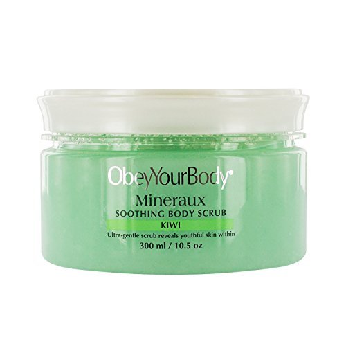 Obey Your Body 300 ml Original Dead Sea Kiwi Body Salt Scrub by ObeyYourBody