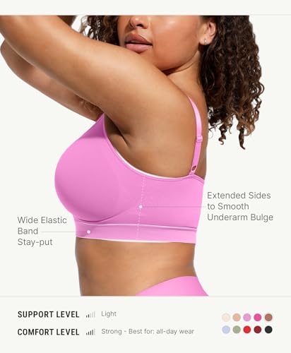 Image of FeelinGirl Bralettes for Women with Support Comfortable Bras No Underwire Seamless Everyday Bras