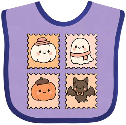 inktastic Halloween Bat Ghost Pumpkin Cat Stamps Baby Bib