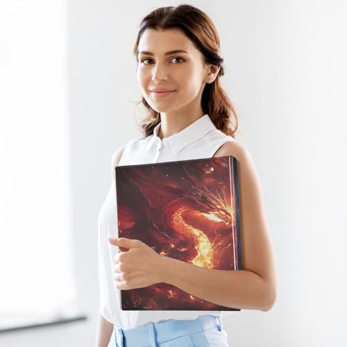 Image of SsangYong 3 Ring Binder with 2 Interior Pockets 1.5 inch Binders 3 Ring Heavy Duty Fit 8.5 inch x 11 inch Letter for Office School, 2 Pack