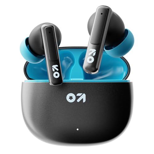 Boult GOBOULT (Formerly W60 True Wireless in Ear Earbuds 60H Playtime, Zen Quad Mic ENC, 50ms Low Latency, Made in India, Type-C Fast Charging, 13mm Driver, IPX5, TWS Ear Buds Wireless (Black)