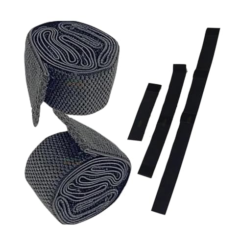 Image of Physio Therapy Machine Elastic Straps /Band /Velcro belt Black stripes for Placing Rubber Pads for All Physiotherapy Machine (2 Set of 6 piece)