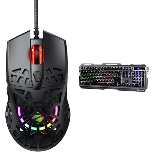 Image of ZEBRONICS Zeb-PHOBOS PRO 6-Button High Performance Wired Gaming with 10000 DPI Sensor, 70g Ultra Lig