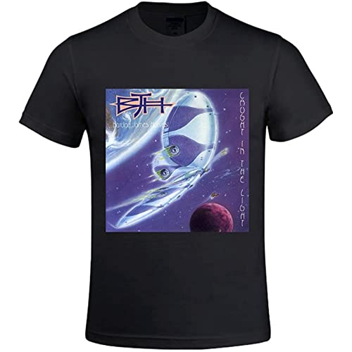 Image of Barclay James Harvest Caught in The Light Summer Unisex T-Shirt Printed Tee Graphic Top Men Black Shirt 3XL