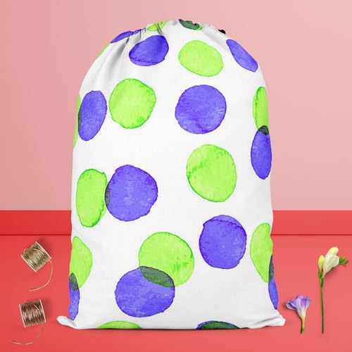 Image of ArtzFolio Watercolor Dots D4 | Reusable Sack Bag | Bag for Gym, Storage, Vegetable & Travel