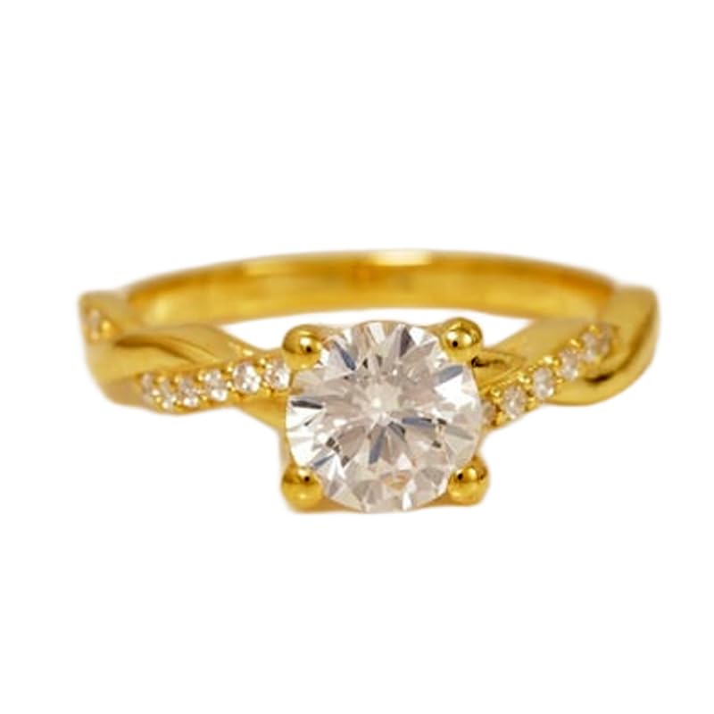 Anneau plaqué or et bague imposante en argent 925 de haute joaillerie