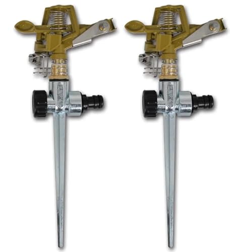 Arroseur à impulsion : arrosage de jardin pointes en métal zinc, arroseur à pulsation, arroseur de pelouse, arroseur à impulsions