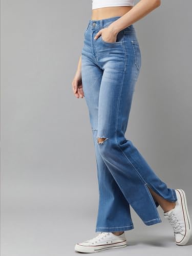 Image of Dolce Crudo High Rise Wide Leg Jeans for Women