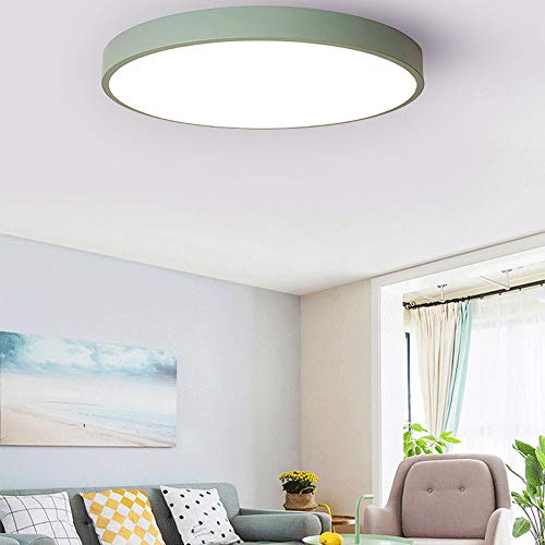 Plafonnier encastré LED rond tricolore en acrylique pour éclairage de plafond