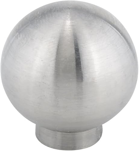 Richelieu Hardware BP34013170 Benevento Collection - Pomo moderno para gabinete y cajón de acero inoxidable de 0.984 in para cocina, baño y muebles