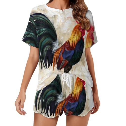 Sleepwear Grand Coq pyjama court femme finitions élégantes