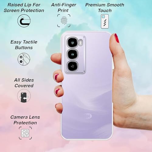 Image of COVERBLACK Soft Rubber Silicon Clear Case Back Cover Compatible for itel City 100 - Transparent