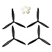 Perfeclan Hélice de Drone 4 Pièces pour Syma X8W X8G X8HC X8HW Pièces de Quadrirotor Bricolage - Noir