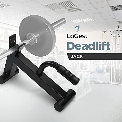 Logest Mini Deadlift Jack - Compact Portable Unload 600Lb Deadlift Barbell Jack Bar - Non-Slip Rubber Handle Suitable For Loading Unloading Weight Plates For Deadlifts Powerlifts And More. #TOP4