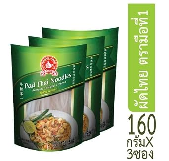Pad Thai Noodles No.1 hand brand 160g x 3 Packs