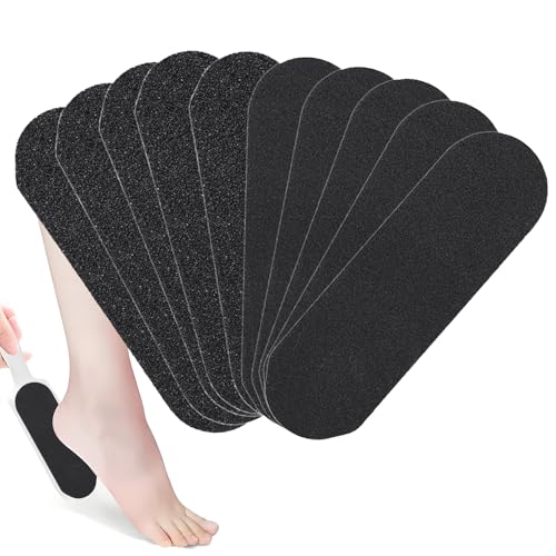 50PCS Foot File Replacement Pads, Pedicure Foot File for Hard Skin, Heel Files Foot Rasp Callus & Rough Skin Remover, Adhesive Foots Sandpaper Refill for Dead Skin (Large #80 Coarse Grit *50pcs)