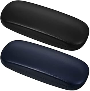 Yorgewd 2 Pack Hard Shell Glasses Case, Portable Eyeglasses Case for Women Men