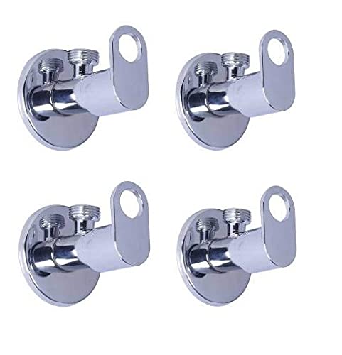 Jagger Oreo Brass Disk Angle Cocke for Bathroom Angle Valve, Angle Wall for Bathroom Angle Cocke for wash Basin Brass Angle Valve for wash Basin with Free Flange and Teflon Tape Set of (4) (B096TSSVS8) Amazon Price History, Amazon Price Tracker