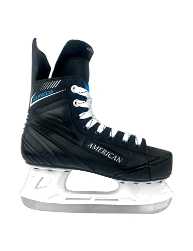 American Ice Force 2.0 Hockey Skate, 9, Black #TOP2