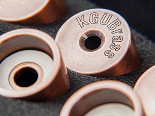 Trumpet Trim Kit for all Getzen Trumpet. for improving the sound. Custom made KGUBrass Trumpet caps (MEDIUM, Antique Copper Lacquer)