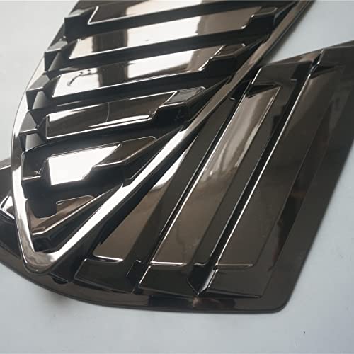 Ziwen 2X Sport Style Gloss Black Quarter Window Scoops Louvers For Ford Fusion Mondeo 2013-2021 (Gloss Black) #TOP3