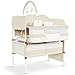 Portable Baby Changing Table with Wheels - Modern Dresser Changing Tables w/Hanging Toys, Laundry Bag, Changing Table Organizer Boxes - Folding Waterproof Baby Diaper Changing Station for Nursery
