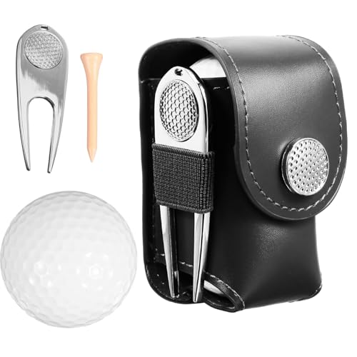 Améliorer vos compétences de golf en intérieur avec le kit OSALADI en PU noir et tees