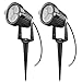 Lemonbest 2pcs LED Landscape Garden Wall Yard Path Pond Flood Spot Light Outdoor IP65 Decorative Lamp Cool White 12V