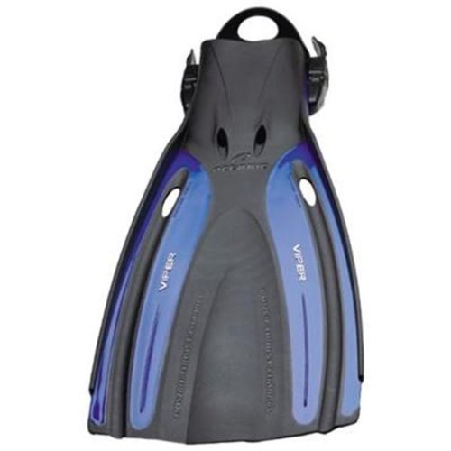New Oceanic Viper Open Heel Scuba Diving Fins - Blue (Size 5-7/X-Small)