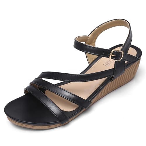 Wedge Sandals for Women Dressy - Summer Comfortable Platform Womens Sandal