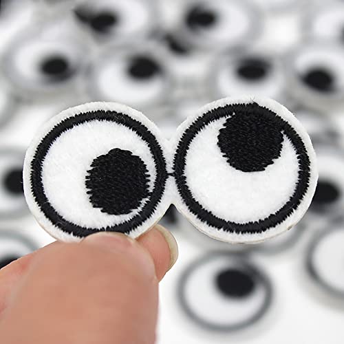 Wambere 20pc Black Polyester Floral Fabric Applique Patches for Children's Clothing, Trousers, Hats, Jeans, Craft Accessories - Image 2